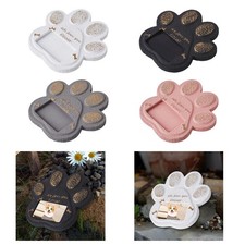 Paw Shaped Pet Headstone with